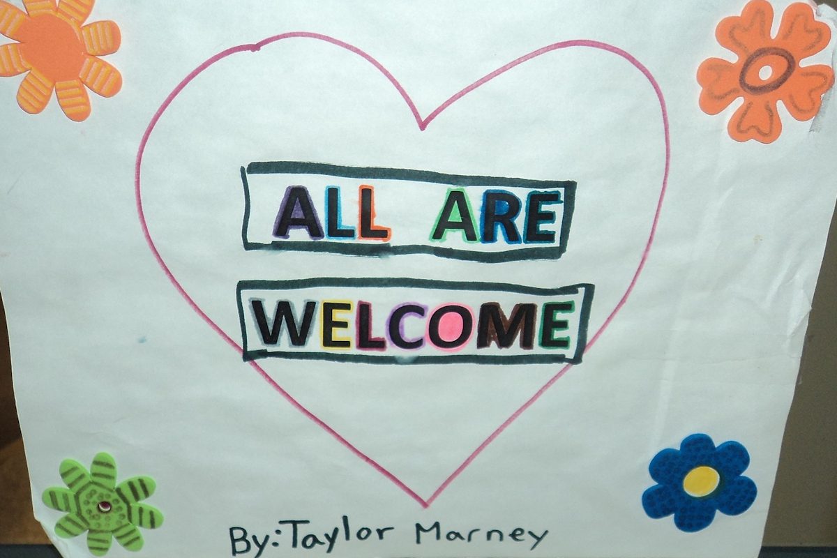 All are welcome drawing by Taylor Marney